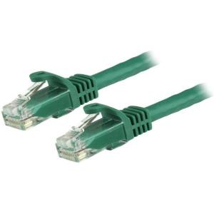 Startech.com Cable de Red Gigabit Ethernet 15m Utp Patch Cat6 Cat 6 Rj45 Snagless Sin Enganches - Verde - Cable For Dispositivo de Red, Hub, Panel de Distribución, Workstation, Enchufe de Pared,
