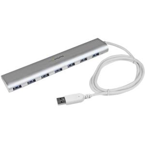 Startech.com Hub USB 3.0 de 7 Puertos - USB-A - 5gbps - Alimentado Por el Bus - USB-A - Hub USB Portátil - Aluminio - 7 Total USB Port(s) - 7 USB 3.0 Port(s)