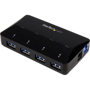 Concentrador USB 3.0 StarTech.com ST53004U1C | 4 Puertos 5Gbps, Carga 2.4A