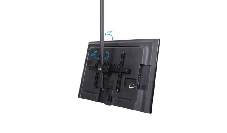 Soporte de Techo StarTech.com FLATPNLCEIL | VESA para TV de 32" a 75", Altura Ajustable 81.3CM a 190.5CM