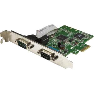 Startech.com Tarjeta Serial Pci Express de 2 Puertos Db9 Rs232 con Uart 16c1050 - Adaptador Interno Serial PCI-E - Pci Express X1 - Pc, Linux - 2 X Número de Puertos Serie Externos