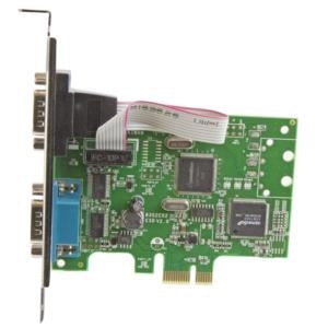 Startech.com Tarjeta Serial Pci Express de 2 Puertos Db9 Rs232 con Uart 16c1050 - Adaptador Interno Serial PCI-E - Pci Express X1 - Pc, Linux - 2 X Número de Puertos Serie Externos