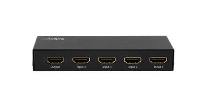 Startech.com Switch Conmutador Automático HDMI de 4 Puertos - 4k 60hz - 3840 × 2160 - 4k - 4 Dispositivo de Entrada - 1 Pantalla - Pantalla, Proyector, Tv, Reproductor de Disco BLU-RAY - 4 X Entrada