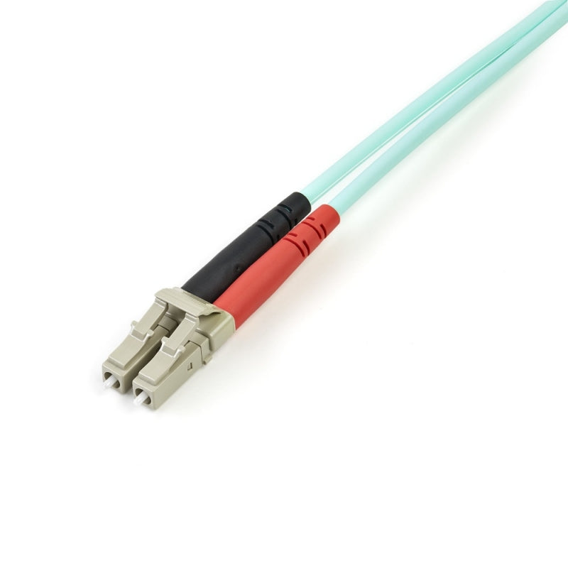 Startech.com Cable de 2m de Fibra Óptica Multimodo Om3 Lc a Lc Upc - Full Duplex 50/125 - 100G - Lommf/vcsel - Pérdida Baja <0.3db - Lszh - Cable For Dispositivo de Red, Conmutador, Hub, Router -