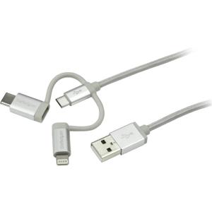 Cable USB a Lightning StarTech.com LTCUB1MGR | 1m, Compatible con iPhone y iPad
