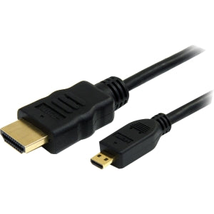 Startech.com Cable Adaptador de 1.8m HDMI a Micro HDMI de Alta Velocidad con Ethernet - Macho a Macho - Cable For Dispositivo de Audio/vídeo, Teléfono Móvil, Tv, Smartphone, Monitor, Proyector,