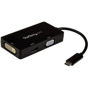 Startech.com Adaptador USB-C Multipuertos de Video - 4k 30 Hz - USB Tipo C a Hdmi/dvi / HDMI - Hub Usbc - Cdpvgdvhdbp - USB TIPO-C - HDMI - Dvi - VGA - Cableado