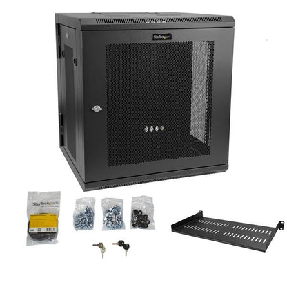 Gabinete Rack StarTech.com RK1224WALHM | 12U, Capacidad 90kg, Montaje en Pared