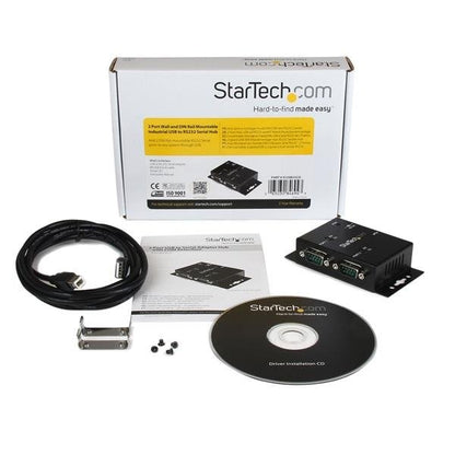 Adaptador USB a Serial StarTech.com ICUSB2322I | 2 Puertos DB9, Montaje en Pared