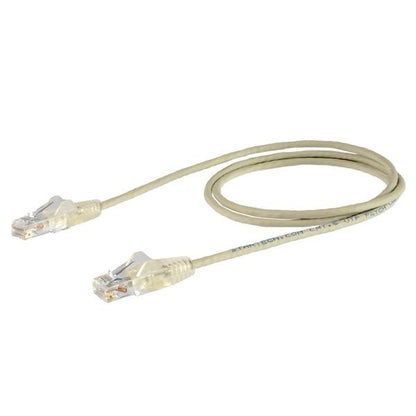Startech.com Cable de 91CM de Red Ethernet Cat6 Delgado Sin Enganches - Cable de Red Snagless - Gris - Cable For Dispositivo de Red - Cable de Conexión - Oro Conector Chapado - Lszh - 28 Awg - Gris