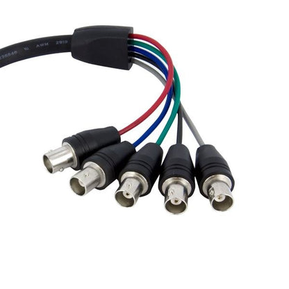 Cable Coaxial StarTech.com VGABNCMF1 | 30 Cm, HD15 VGA a 5 BNC RGBHV