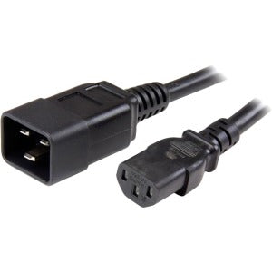 Startech.com Cable de 1.8m de Extensión, Cable Alargador Iec 320 C13 a Iec 320 C20 Negro, 15a 125v, 14awg, Cable de Alimentación, Ul - para Computador, Unidad de Distribución Eléctrica, Servidor,