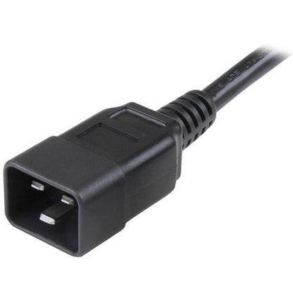 Startech.com Cable de 3m de Extensión de Alimentación, Cable de Extensión Iec 320 C19 a Iec 320 C20 Negro, 15a 250v, 14awg, Alargador - para Unidad de Distribución Eléctrica, Servidor, Computadora de