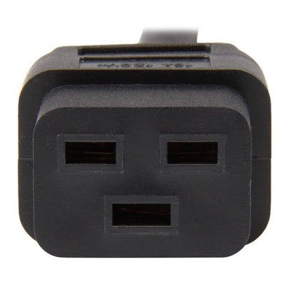 Startech.com Cable de 3m de Extensión de Alimentación, Cable de Extensión Iec 320 C19 a Iec 320 C20 Negro, 15a 250v, 14awg, Alargador - para Unidad de Distribución Eléctrica, Servidor, Computadora de