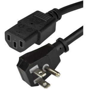 Startech.com Cable de 3m Alimentación de Computadora, Plano Nema 5-15P a C13, 10a 125v, 18awg, Negro, Cable de Alimentación de Impresora - para Escáner, Monitor, Impresora, Computadora de Escritorio