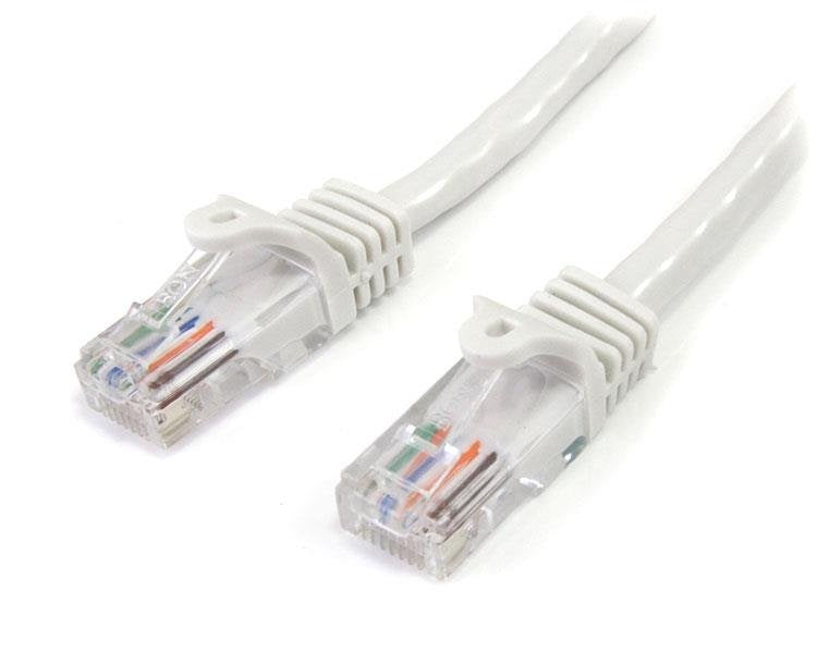 Cable de Red StarTech.com 45PAT3MWH | 3m, Cat5e Snagless RJ45