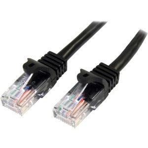 Cable de Red StarTech.com 45PAT1MBK | Fast Ethernet Cat5e, 1m Snagless