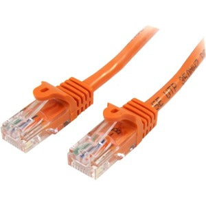 Startech.com Cable de 1m Naranja de Red Fast Ethernet Cat5e Rj45 Sin Enganche - Cable Patch Snagless - Cable For Dispositivo de Red - Cable de Conexión - Oro Conector Chapado - Cm - 24 Awg - Naranja