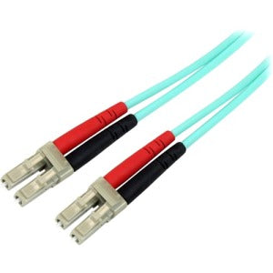 Startech.com Cable de 1m de Fibra Óptica Multimodo Om3 Lc a Lc Upc - Full Duplex 50/125 - 100G - Lommf/vcsel - Pérdida Baja <0.3db - Lszh - Cable For Dispositivo de Red, Hub, Router, Conmutador -