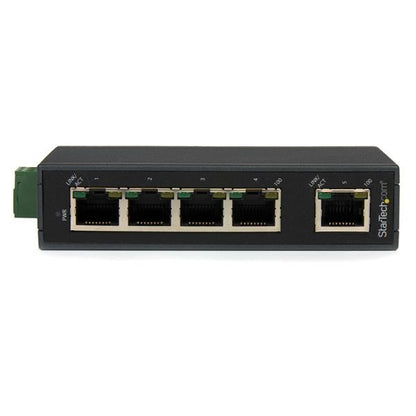 Startech.com Switch Conmutador Industrial Ethernet de 5 Puertos Rj45 de Montaje en Riel Din - 2 Capa Compatible - 2.12w Power Consumption - Par Trenzado - Montable en Raíl