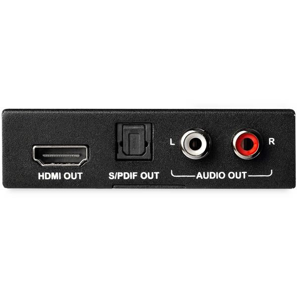 Divisor de Audio y Video HDMI StarTech.com HD202A | Compatible con 4K 60Hz, Audio Óptico Toslink
