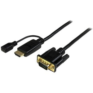 Startech.com Cable de 3m Convertidor Activo HDMI a VGA - Adaptador 1920x1200 1080p - Cable For Dispositivo de Vídeo, Monitor, Proyector, Chromebook, Portátil, Computadora de Escritorio, Mac,