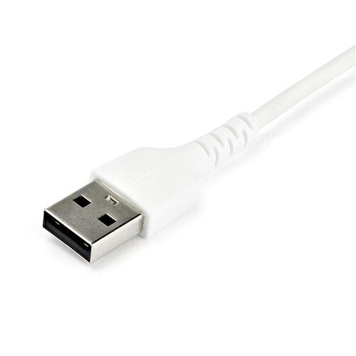 Cable USB StarTech.com RUSB2AC1MW | Carga Rápida 3A, 1m Tipo C Blanco