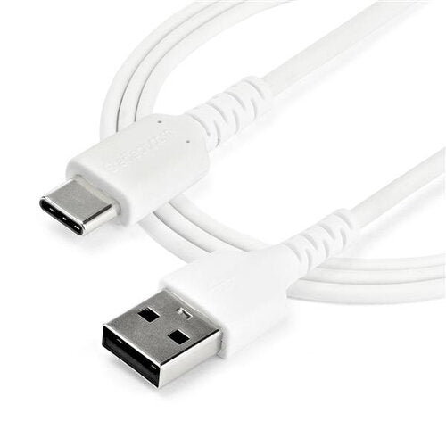 Cable USB StarTech.com RUSB2AC1MW | Carga Rápida 3A, 1m Tipo C Blanco