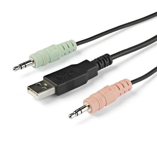 Startech.com Switch Conmutador Kvm de 2 Puertos HDMI con Cables Integrados de 1.2m - USB 4k60hz - Compatible con Audio 3.5MM (sv211hdua4k) - 2 Computador(es) - 1 Usuarios Locales - 3840 X 2160 - 4 X