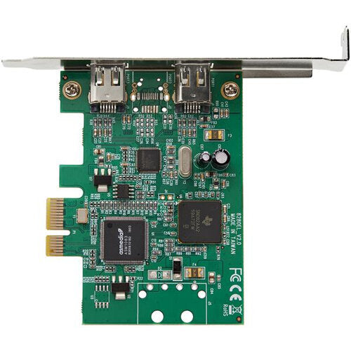 Adaptador Tarjeta StarTech.com PEX1394A2V2 | 2 Puertos Firewire 400, Compatible con Windows y Mac