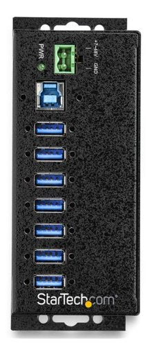 Startech.com Concentrador Industrial USB 3.0 de 7 Puertos - 5gbps - Adaptador de Alimentación - Protección de Descargas de 350w & Esd - Soporte Uasp - 7 Total USB Port(s) - 7 Puerto(s) USB 3.1 - Pc