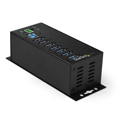 Startech.com Concentrador Industrial USB 3.0 de 7 Puertos - 5gbps - Adaptador de Alimentación - Protección de Descargas de 350w & Esd - Soporte Uasp - 7 Total USB Port(s) - 7 Puerto(s) USB 3.1 - Pc