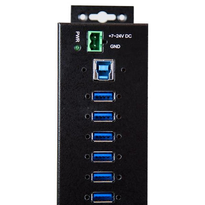 Startech.com Concentrador Industrial USB 3.0 de 10 Puertos - 5gbps - Adaptador de Alimentación - Protección de Descargas 350w & Esd - Soporte Uasp - 10 Total USB Port(s) - 10 Puerto(s) USB 3.1 - Pc