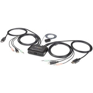 Conmutador KVM StarTech.com SV211DPUA4K | 4K 60Hz, 2 Puertos DisplayPort