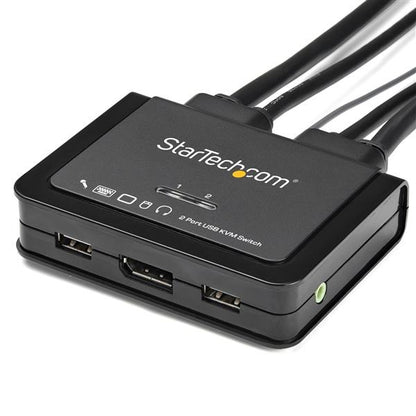 Conmutador KVM StarTech.com SV211DPUA4K | 4K 60Hz, 2 Puertos DisplayPort