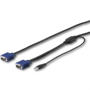 Cable KVM StarTech.com RKCONSUV6 | 1.8 m, Soporta 1920 x 1200, VGA y USB
