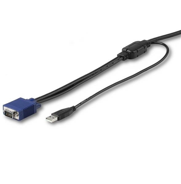Cable KVM StarTech.com RKCONSUV6 | 1.8 m, Soporta 1920 x 1200, VGA y USB
