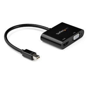 Startech.com Mdp2vgahd20 Convertidor Mini Displayport a HDMI o VGA - 4k 60hz - Adaptador Mdp - Negro