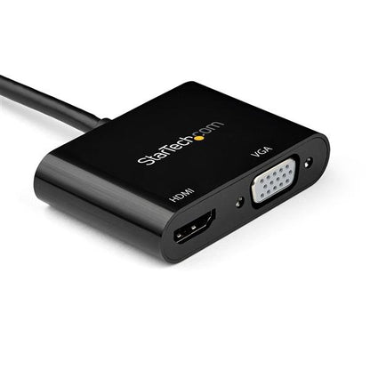 Startech.com Mdp2vgahd20 Convertidor Mini Displayport a HDMI o VGA - 4k 60hz - Adaptador Mdp - Negro