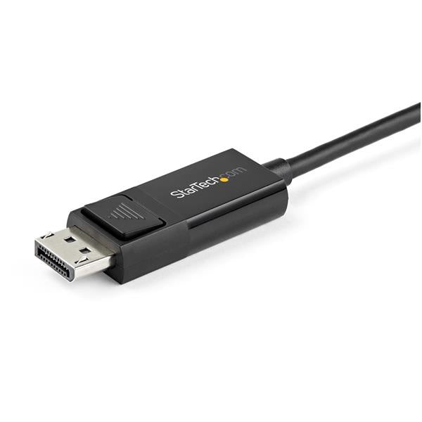 Cable Adaptador StarTech.com USB-C a DisplayPort 1.2 | 4K a 60Hz, Bidireccional 1m