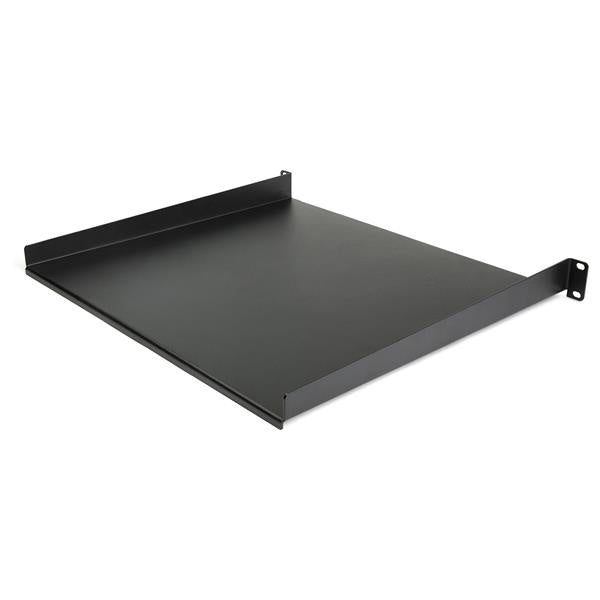Startech.com Charola Cantilever de 1u para Rack - de 16 Pulgadas de Profundidad - Bandeja Voladiza para Rack de 19 Pulgadas - 20kg - Acero Laminado en Frío - 20.05kg Capacidad Máxima de Peso