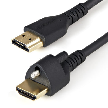 Cable HDMI StarTech.com HDMM2MLS | 2m, 4K 60Hz HDR con Conector de Bloqueo
