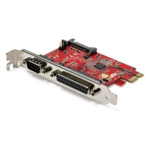 Startech.com Tarjeta Pci Express con Puerto Serial y Paralelo, Tarjeta Adaptadora Combo Pcie con Puerto Paralelo Db25 y Puerto Serie Rs232 - Pci Express 2.0 X1 - 1 X Número de Puertos Paralelos