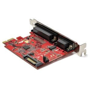 Startech.com Tarjeta Pci Express con Puerto Serial y Paralelo, Tarjeta Adaptadora Combo Pcie con Puerto Paralelo Db25 y Puerto Serie Rs232 - Pci Express 2.0 X1 - 1 X Número de Puertos Paralelos