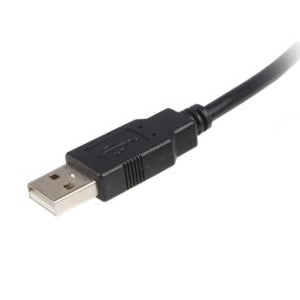 Startech.com Cable USB de 3m para Impresora - 1x USB a Macho - 1x USB B Macho - Adaptador Negro - Cable For Impresora, Escáner, Disco Duro - Apantallado - Negro