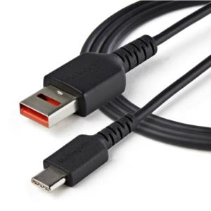 Startech.com Cable de Carga de 1m con Seguridad - Cable Adaptador USB a USB-C de Carga Solamente con Bloqueo de Datos para Teléfono/tablet - Cable For Smartphone, Tableta, Dispositivo Móvil,