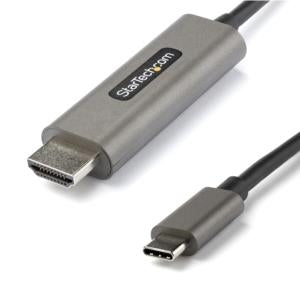 Startech.com Cable USB-C a HDMI de 1m 4k 60hz con Hdr10 - Cable Adaptador de Video Ultra HD USB TIPO-C a HDMI 2.0b - Dp 1.4 Modo Alt Hbr3 - Cable For Dispositivo de Audio/vídeo, Monitor, Pantalla