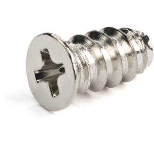 Startech.com Tornillo M5 Paquete de 50, de 10MM para Gabinete de Ventilador de Pc, Autorroscantes, Cabeza Plana/philips, en Acero Plateado - 10MM - Plana, Phillips - Acero Plateado con Cinc - Plata -