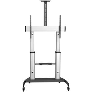 Startech.com Soporte Móvil para Tv - Carro Universal de Alta Resistencia para Tv de 60-100" (100kg) - Stand con Ruedas y Altura Ajustable - Hasta 254CM (100") para Pantalla Plana - 100kg Capacidad de