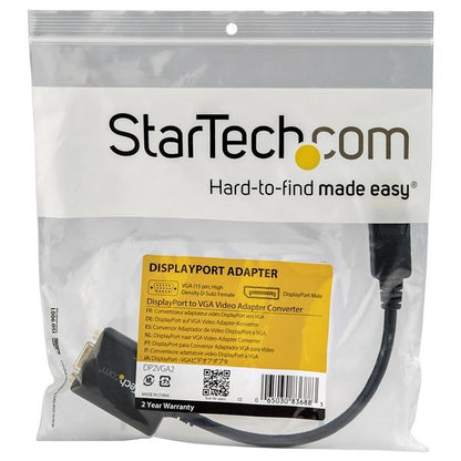Adaptador Video StarTech.com DP2VGA2 | DisplayPort a VGA, Resolución 1920x1200